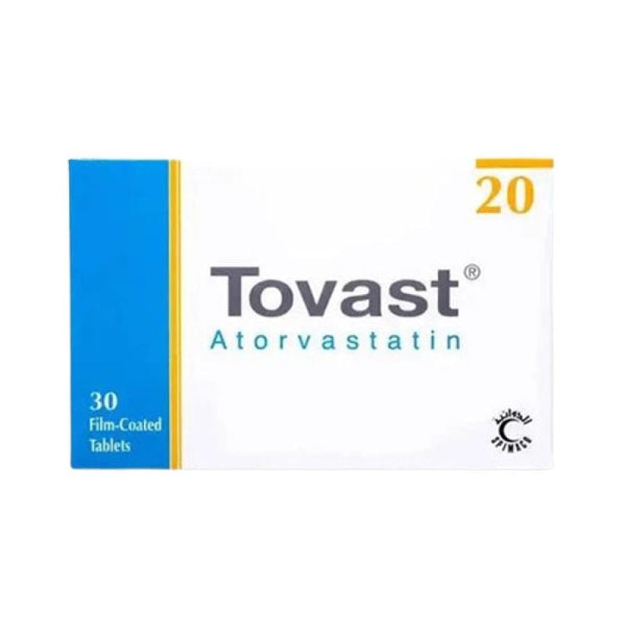 توفاست 20 ملغ 30 قرص TOVAST