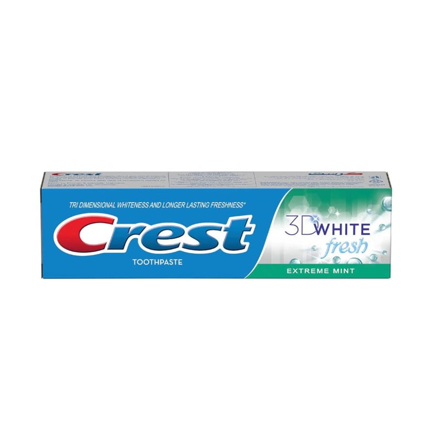 Crest 125 ml 3D whitening toothpaste with strong mint