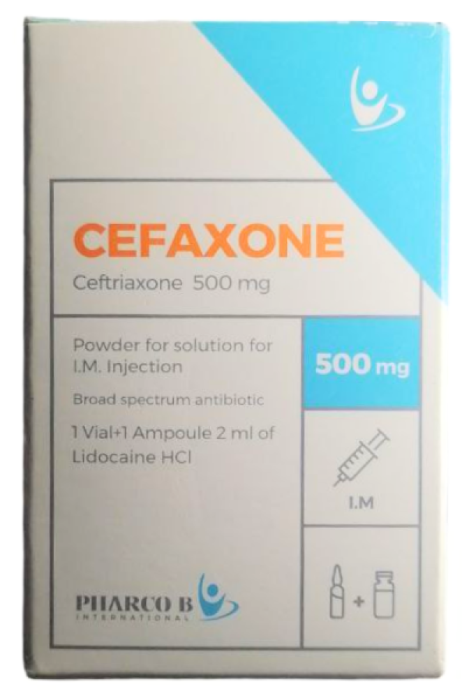 سائل حقن سيفاكزون 500 ملغ CEFAXON