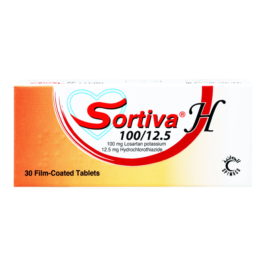 سورتيڤا-إتش 100/12.5 ملغ 30 قرص SORTIVA-H