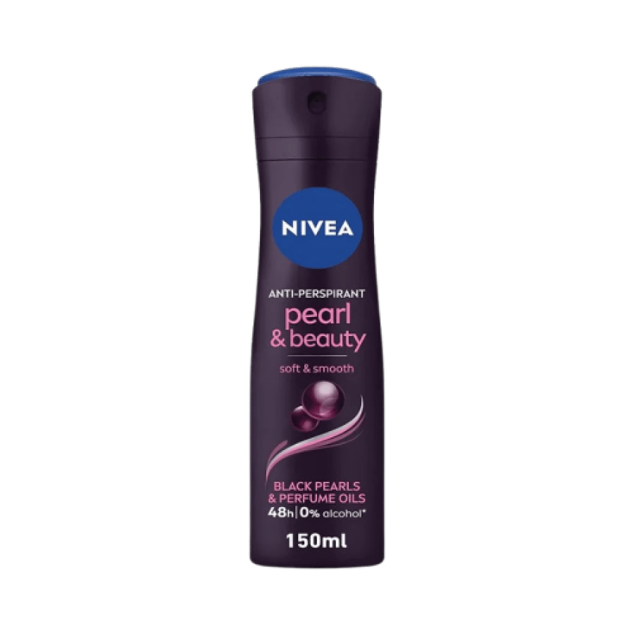 مزيل عرق بخاخ 150 مل لولو لمعان الأسود نسائي NIVEA