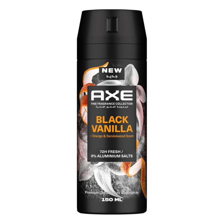 Deodorant spray 150 ml with black vanilla