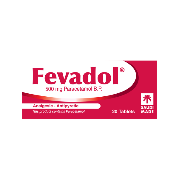 فيفادول 500 ملغ 20 قرص FEVADOL