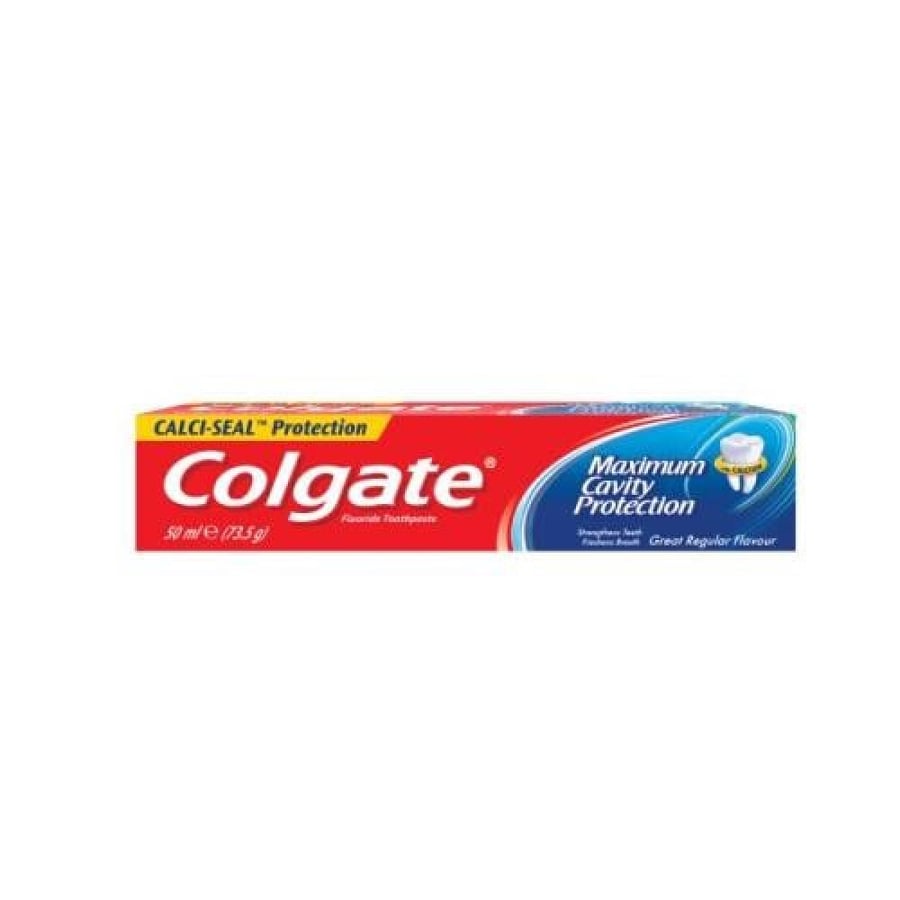 معجون الأسنان 50 مل حماية قصوى من التسوس بنكهة عادية رائعة Colgate