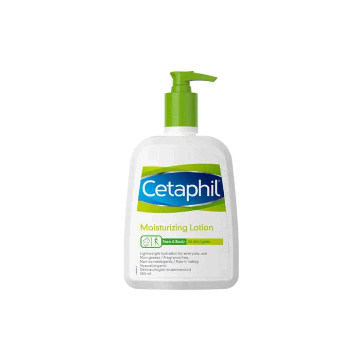 لوشن مرطب سيتافيل 500 مل للوجه والجسم لجميع أنواع البشرة Cetaphil