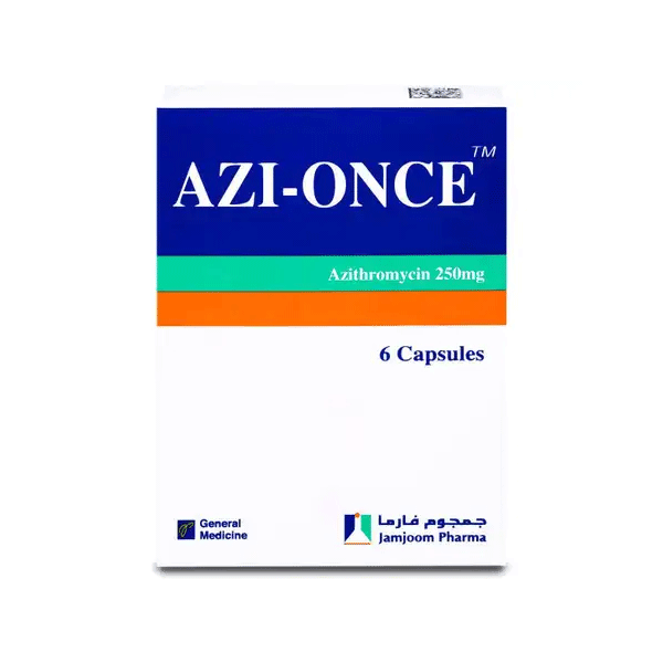 AZI-ONCE 250 ملغ 6 كبسولات AZI-ONCE