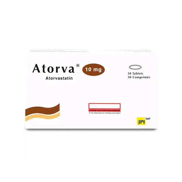 أتورفا 10 ملغ 30 قرص ATORVA