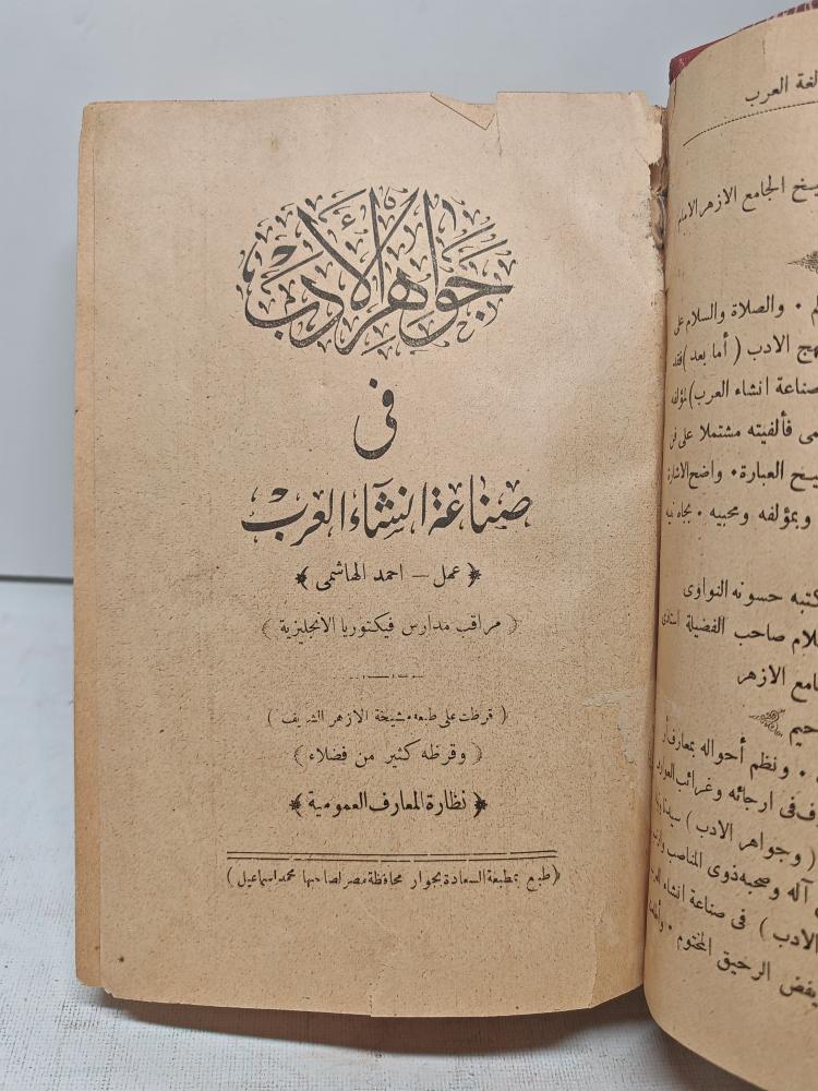 جواهر الأدب في صناعة انشاء العرب