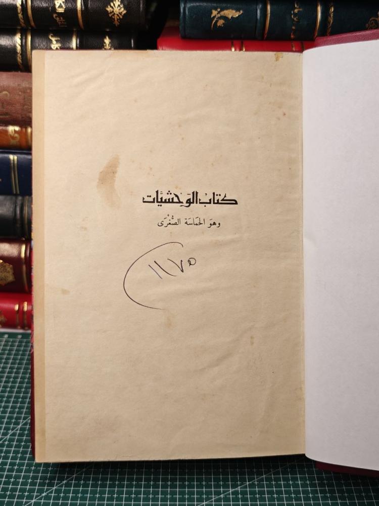 كتاب الوحشيات وهو الحماسة الصغرى
