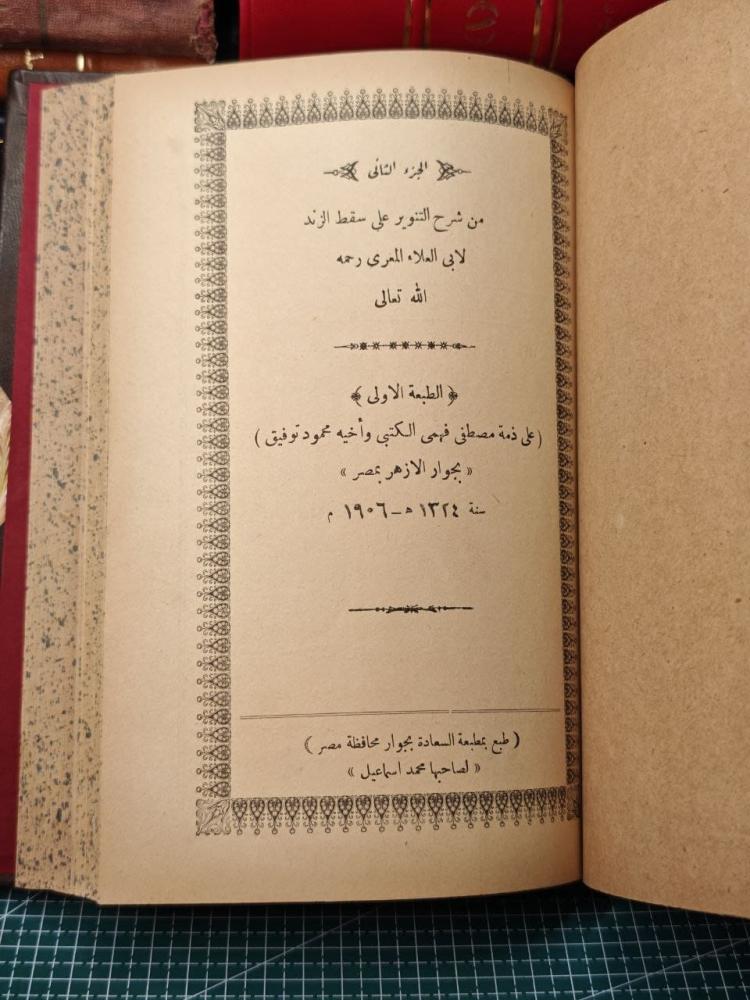 شرح التنوير على سقط الزند