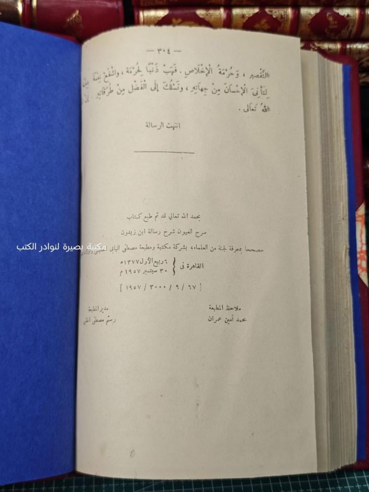 سرح العيون في شرح رسالة ابن زيدون