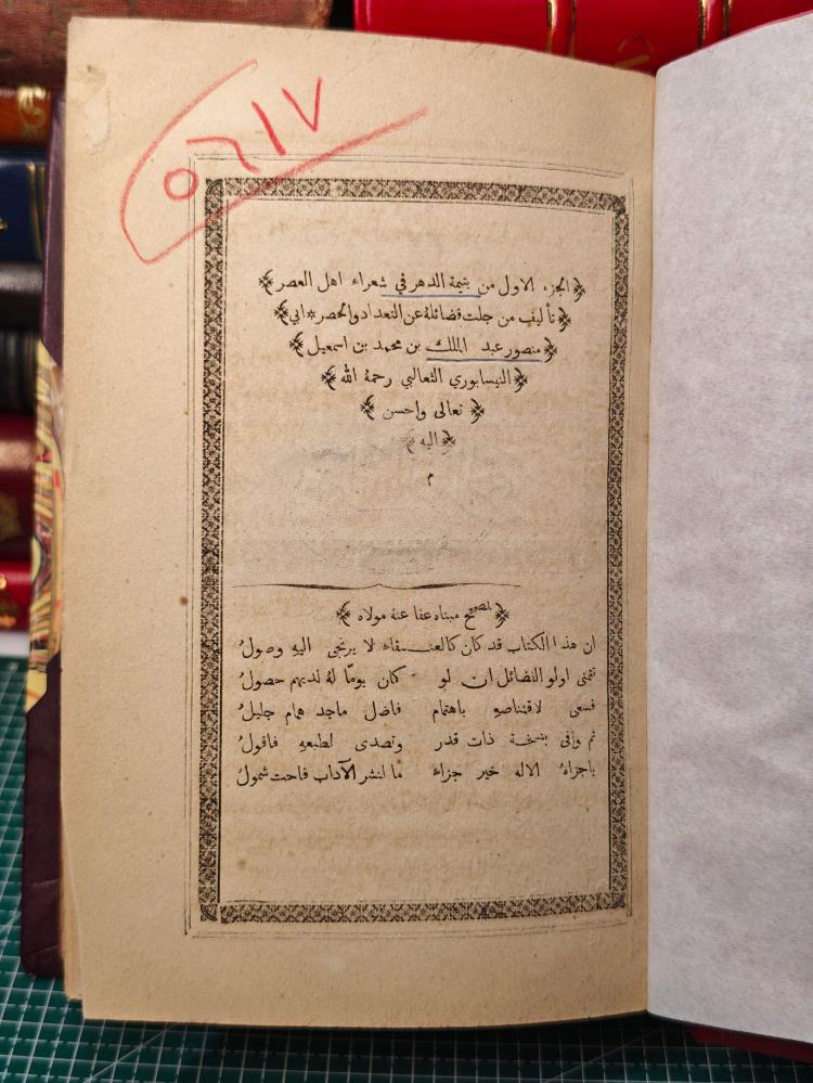يتيمة الدهر