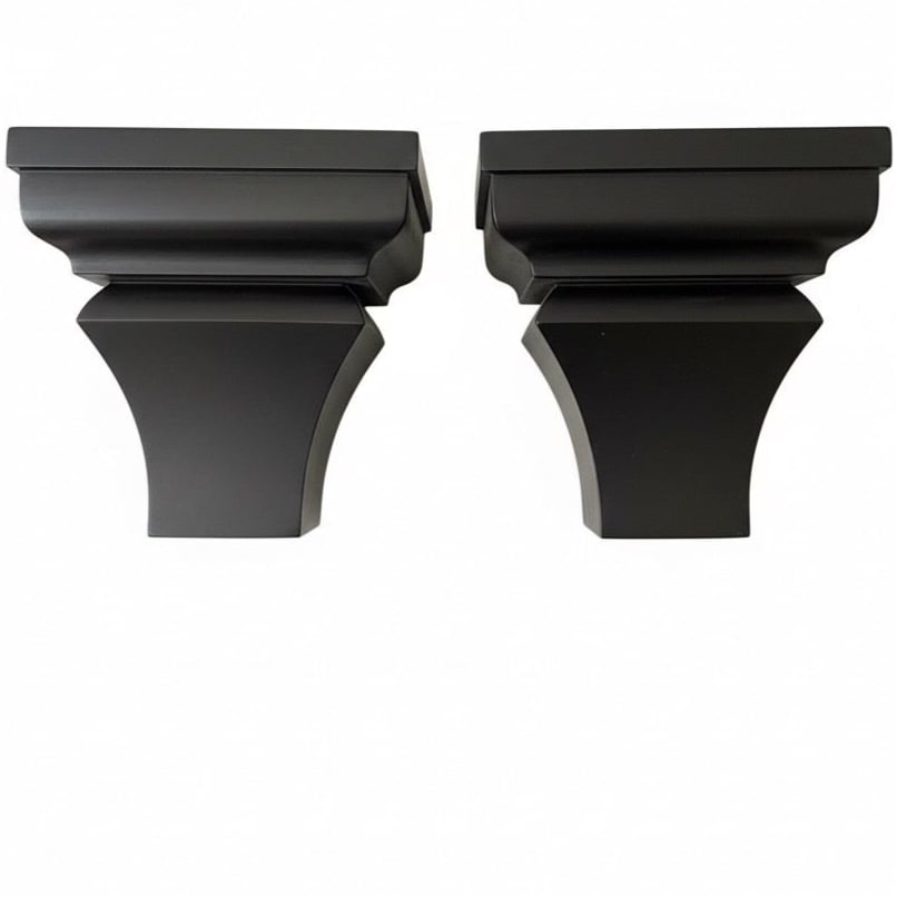 Wall-mounted wooden shelf bracket - multi-purpose