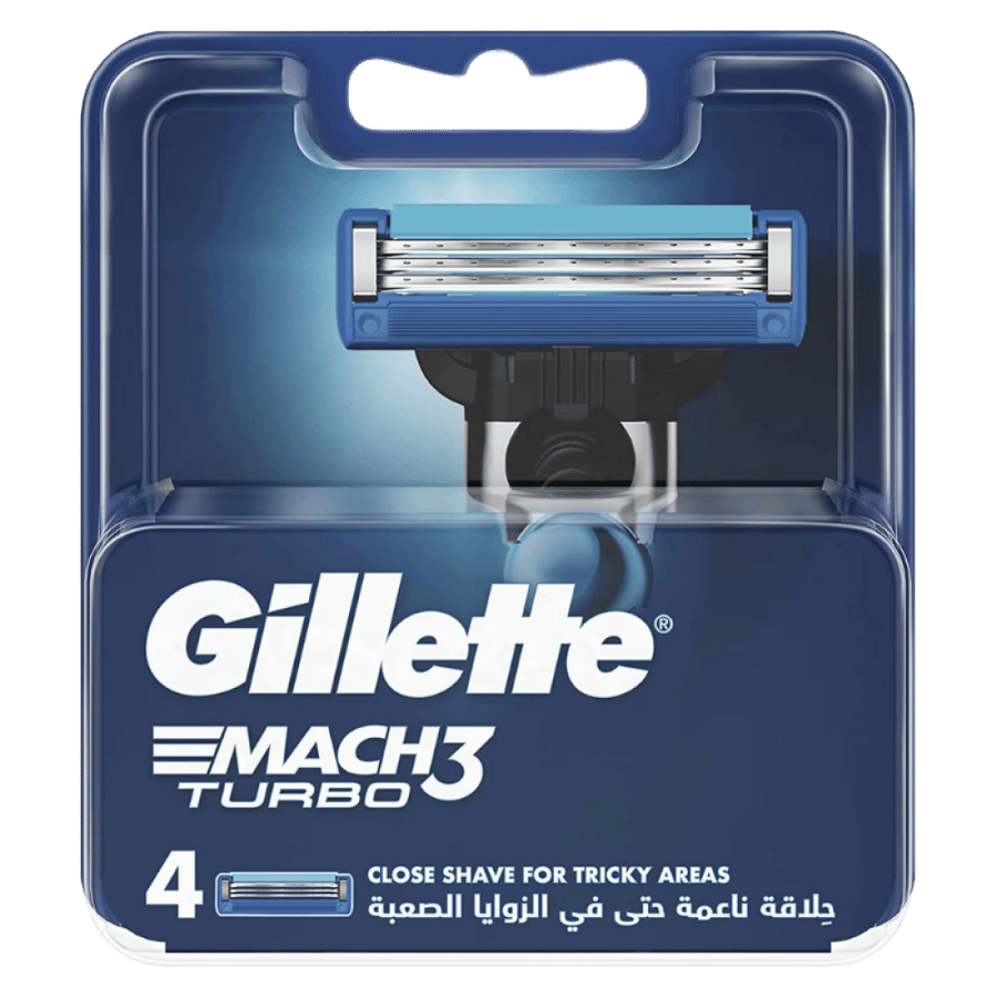 جيليت ماتش 3 تربو - يد + 4 شفرات
