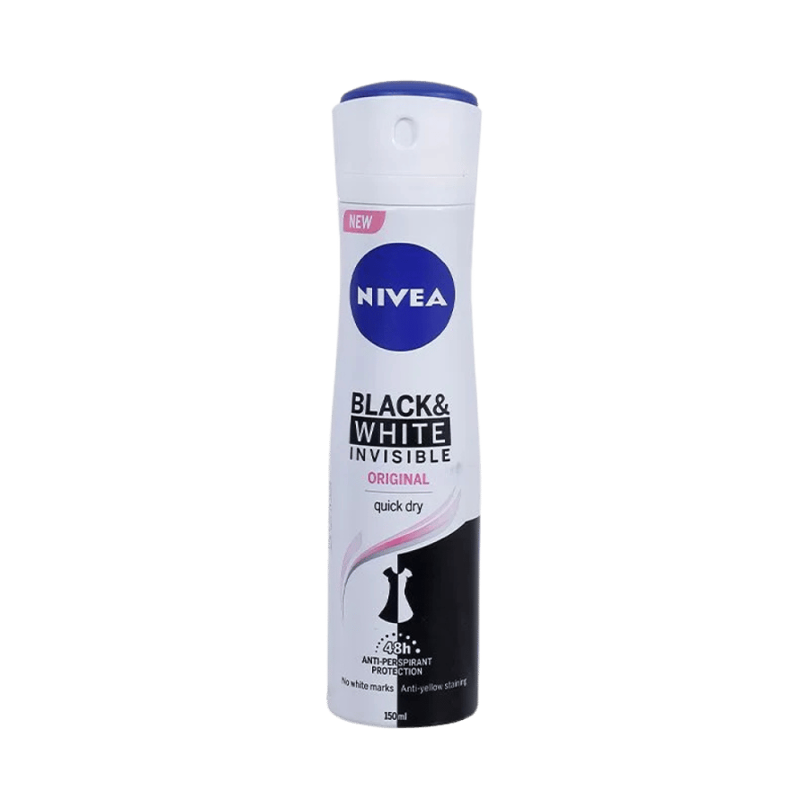NIVEA INVISIBLE BLACK & WHITE ORGINAL BODY SPRAY 150 ML