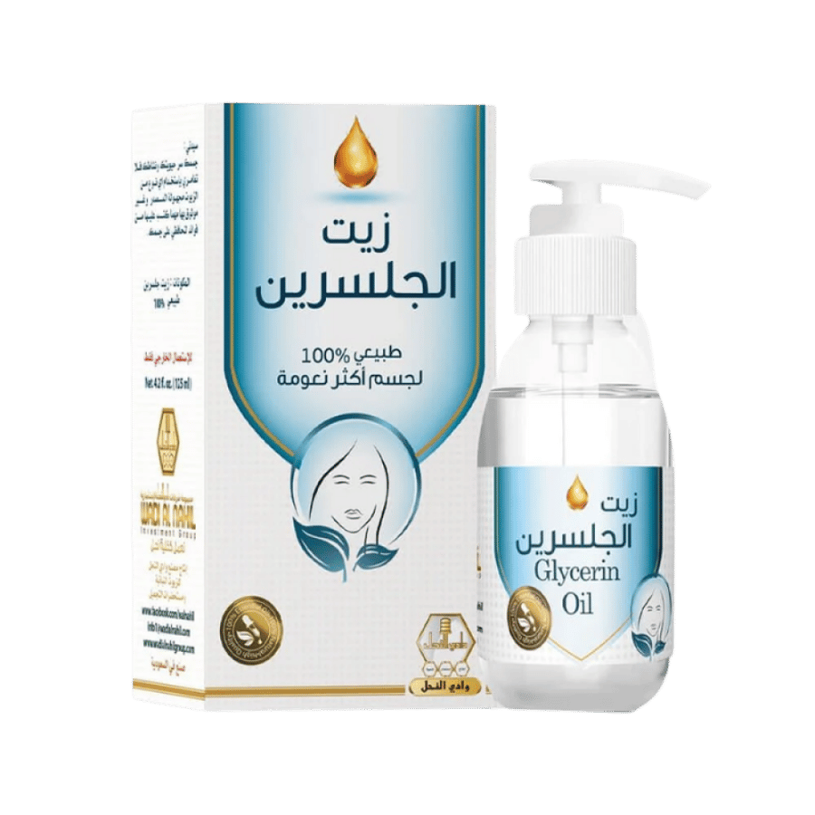 زيت الجلسرين للعناية بالجسم - 125 مل وادي النحل