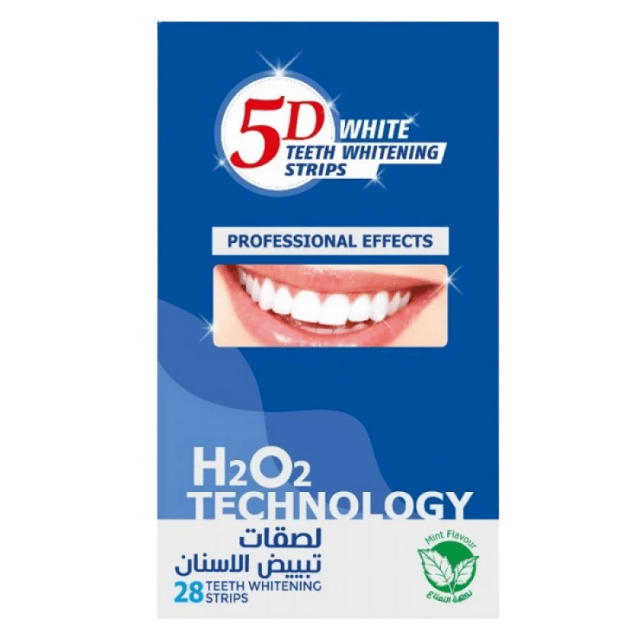 5دي وايت شرائط تبييض الأسنان 28 شريط