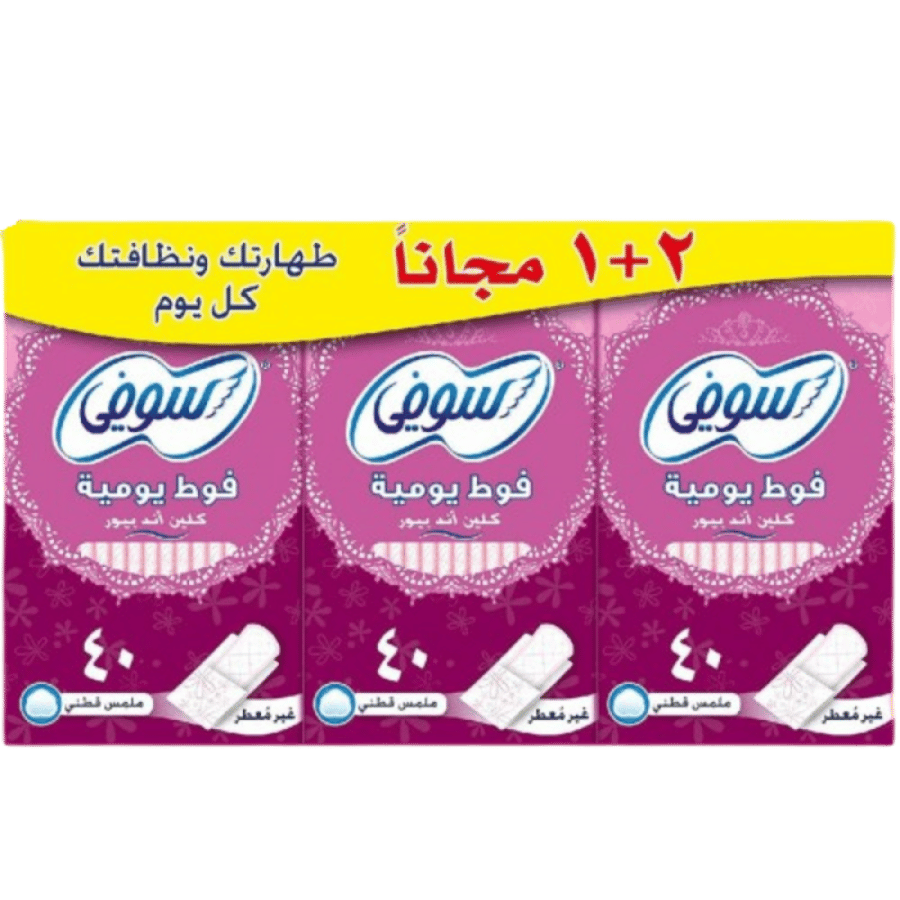 سوفي فوط يومية 120 فوطة - بدون عطر