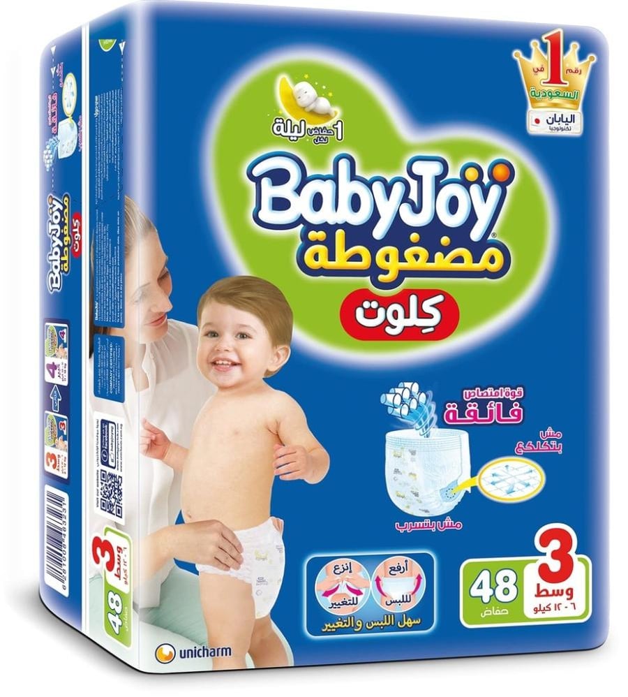 بيبي جوي كولوت رقم 3 * 12 حفاضة