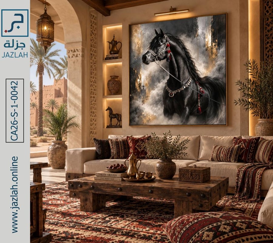 شموخ الخيل القرمزي