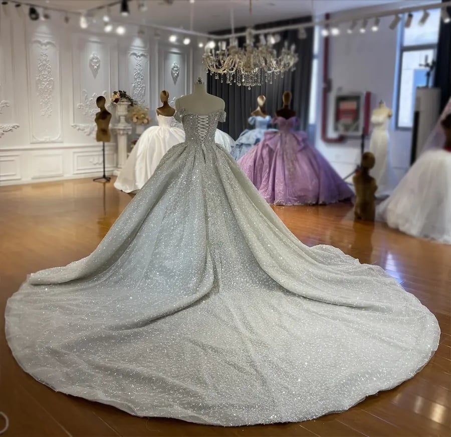 فستان زفاف فاخر توب للاستخدام | NS4999 | Wedding dresses 2027