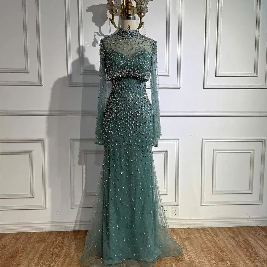 Luxury evening dress trendy dresses | ST5-6215 | fashion dresses 2027