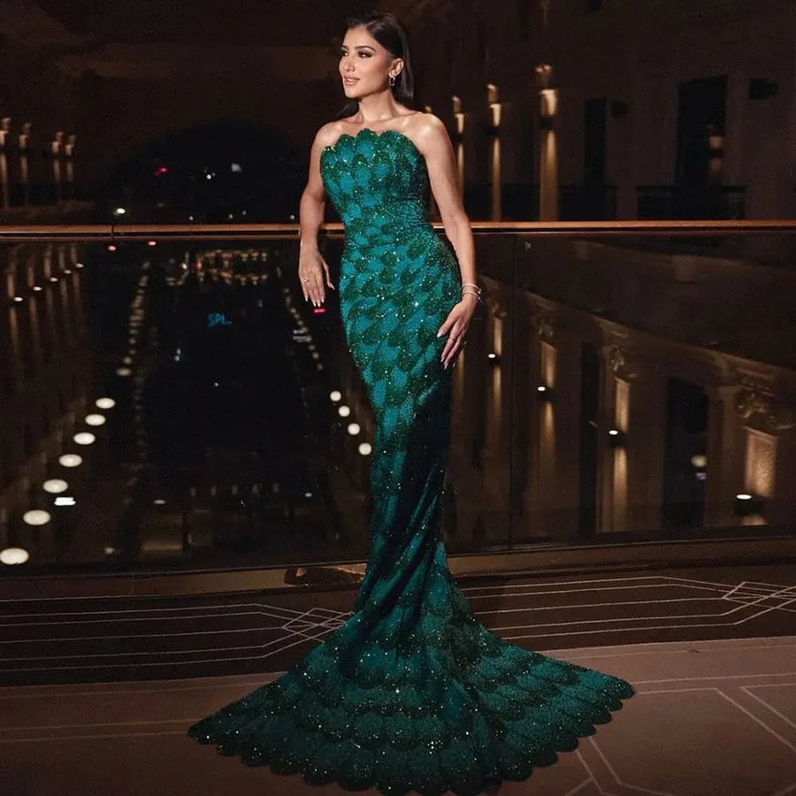 Royal evening dress, new style | ST5-5964 | Party dresses 2026