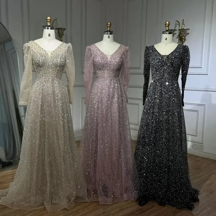 Classic dress suitable for parties | ST5-5273 | Evening dresses 2026