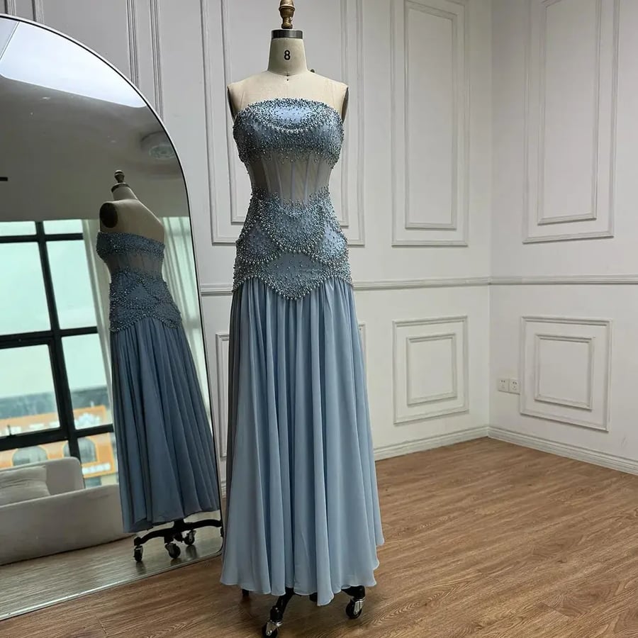 فستان عصري مناسب للسهرات | ST5-5985A | فساتين الجبيل