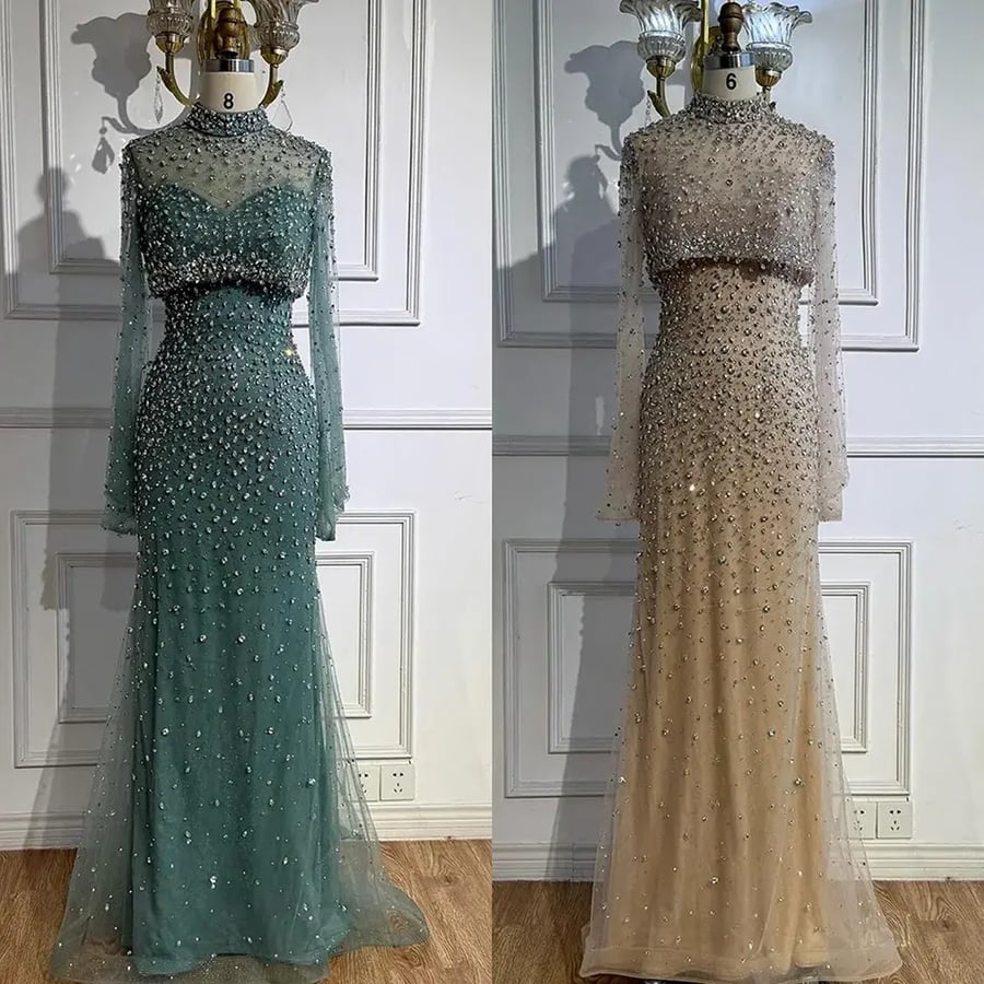 Luxury evening dress trendy dresses | ST5-6215 | fashion dresses 2027