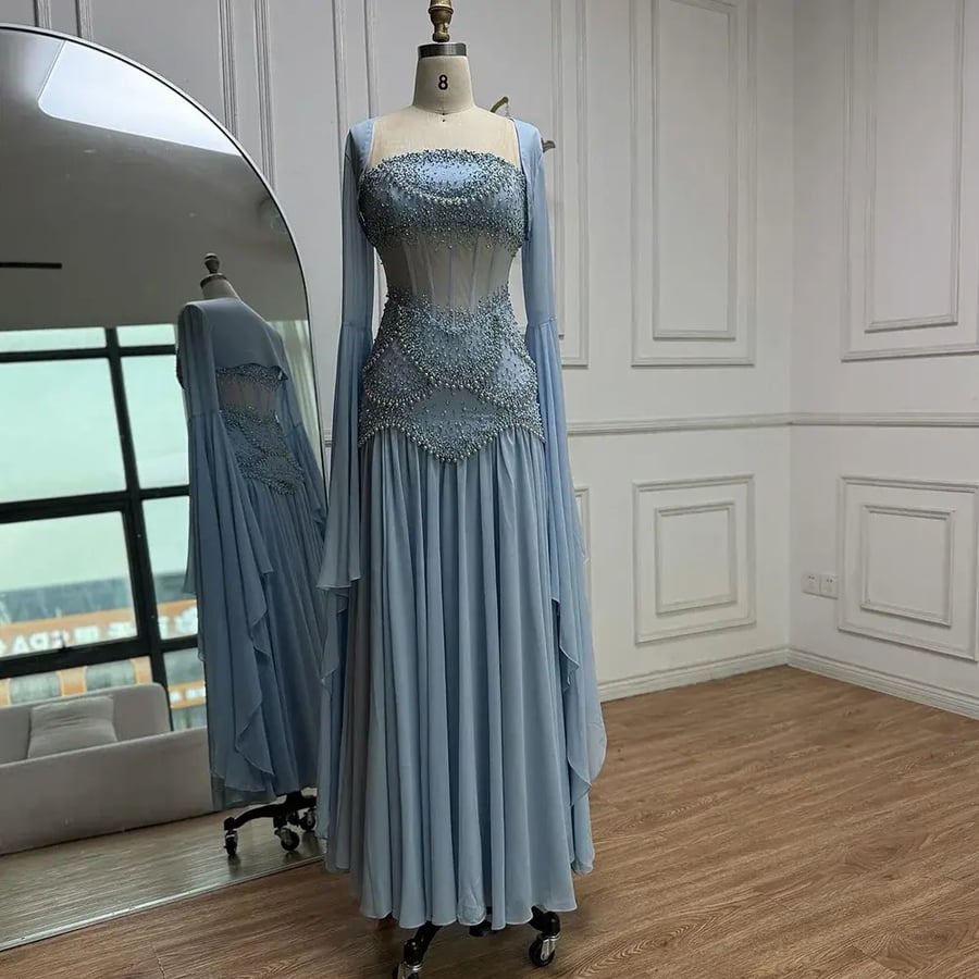 فستان عصري مناسب للسهرات | ST5-5985A | فساتين الجبيل