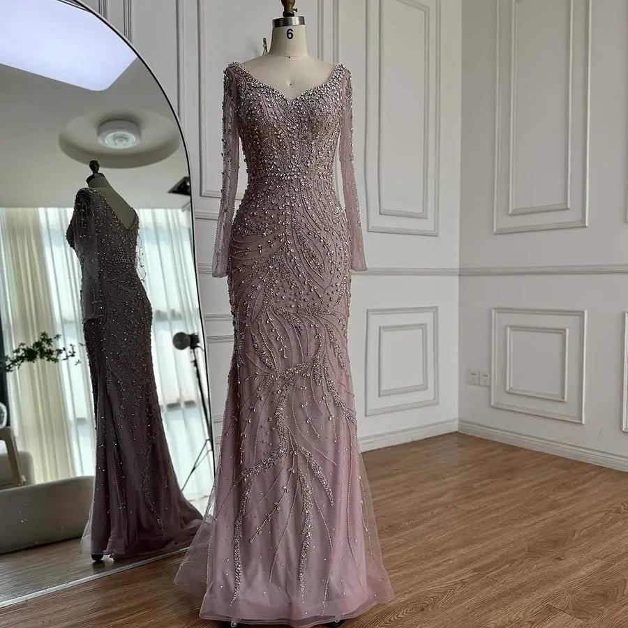 فستان  فاخر مناسب للسهرات   | ST5-6110B | فساتين أبوظبي
