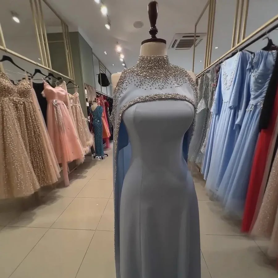فستان  كلاسيك مناسب للحفلات   | ST5-6163A | فساتين الريان