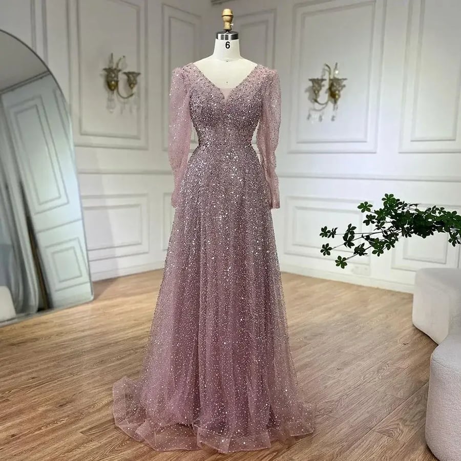 Classic dress suitable for parties | ST5-5273 | Evening dresses 2026