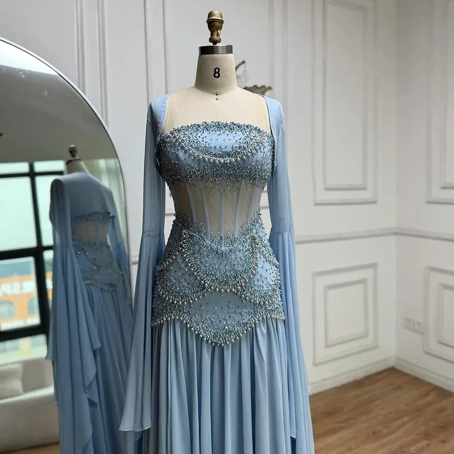 فستان عصري مناسب للسهرات | ST5-5985A | فساتين الجبيل