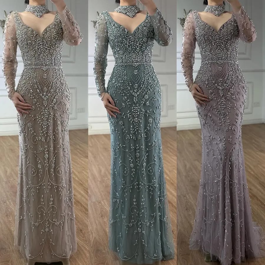 Luxury evening dress fashion | ST5-6101 | Fashion dresses 2027