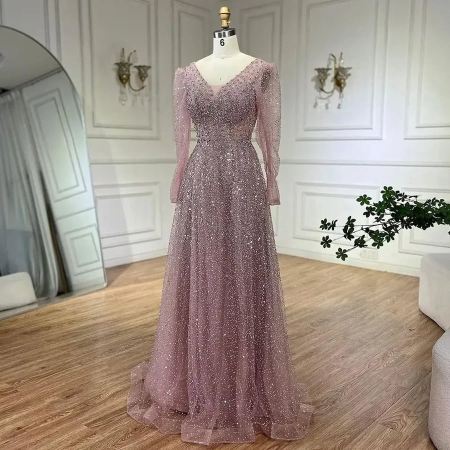 Classic dress suitable for parties | ST5-5273 | Evening dresses 2026