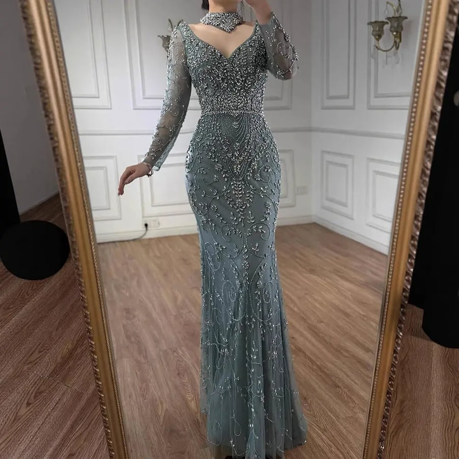 Luxury evening dress fashion | ST5-6101 | Fashion dresses 2027