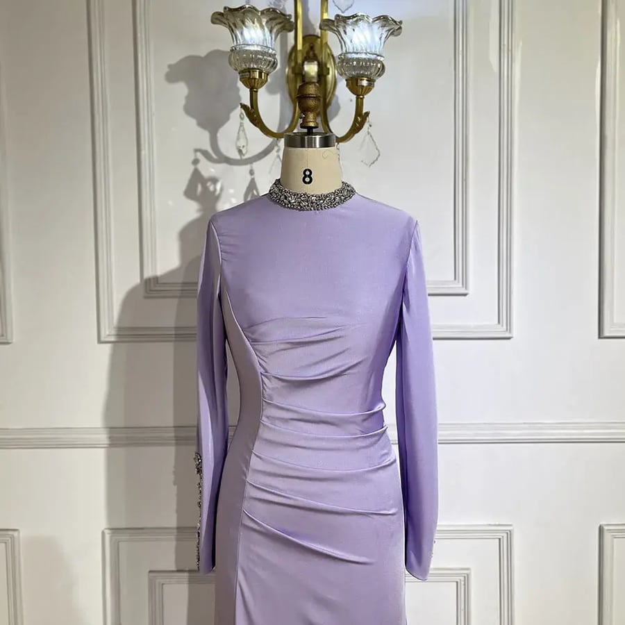 Soft dress trendy dresses | ST5-5217 | evening dresses trend 2026