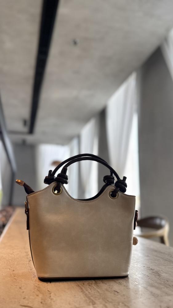 The Knotted Creme Bag