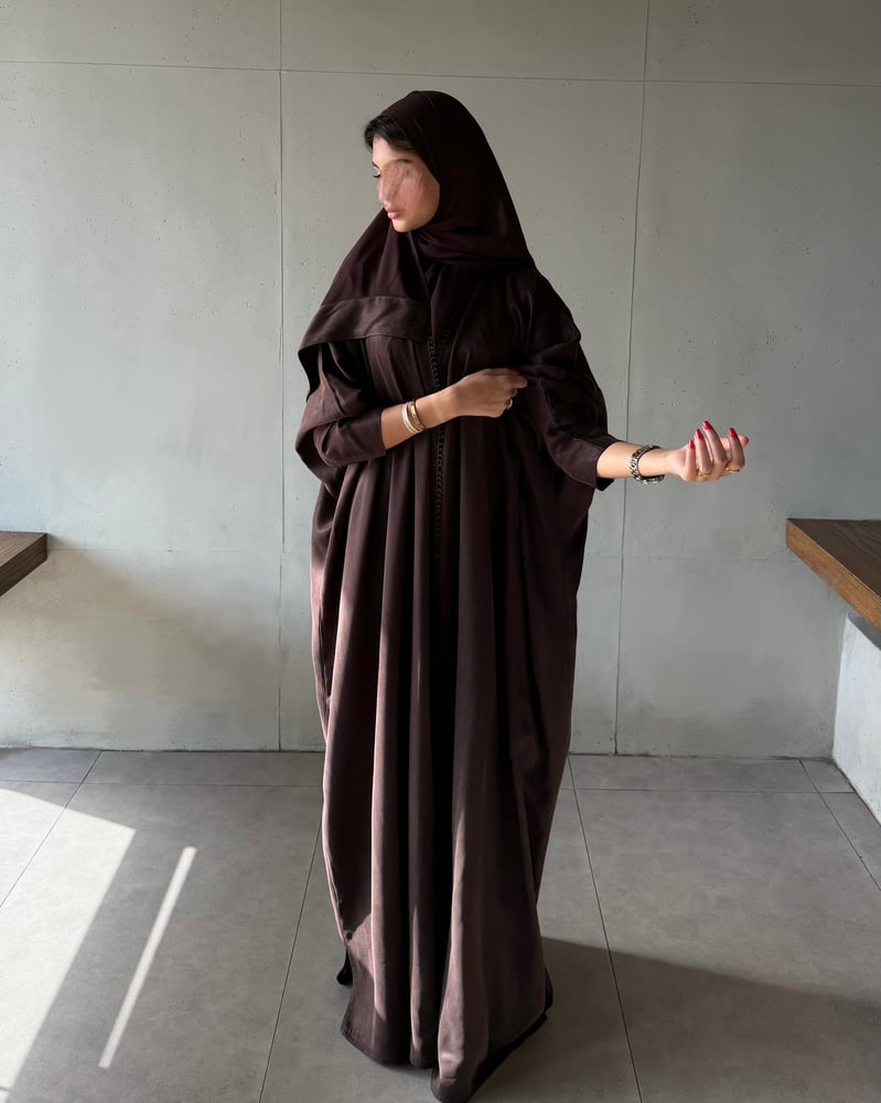 Brown silk