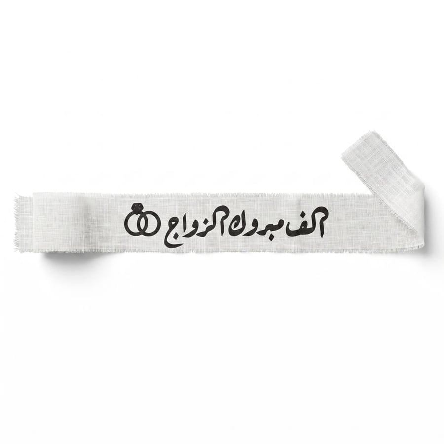 شريط عبارات فاخر لتغليف الهدايا