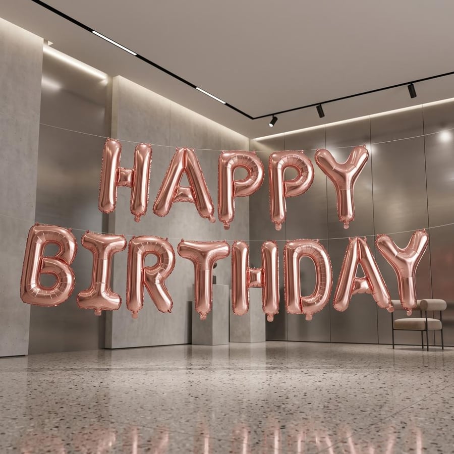 بالونات حروف Happy Birthday