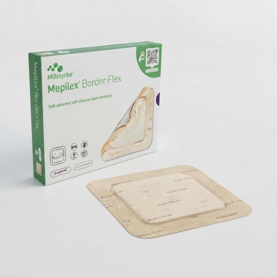 ضماد للتقرحات رغويه سيليكون Mepilex Border Flex