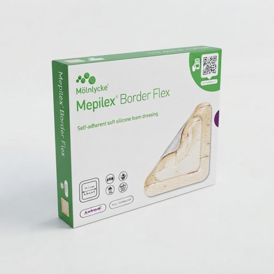 ضماد للتقرحات رغويه سيليكون Mepilex Border Flex