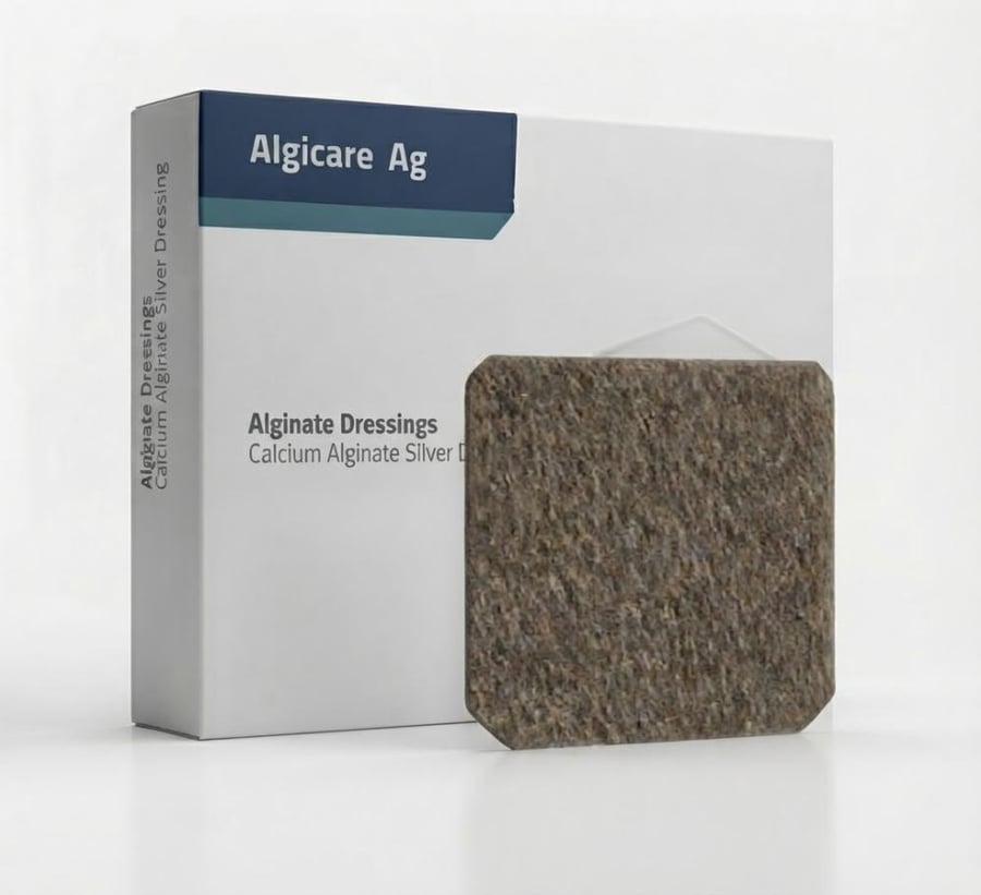 ضمادات كالسيوم الجينات مقاس 5 * 5 رقم 300101 Algicare Ag
