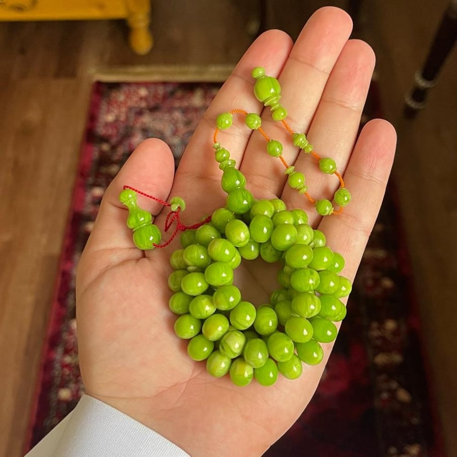 مسباح ذوري اخضر معرق