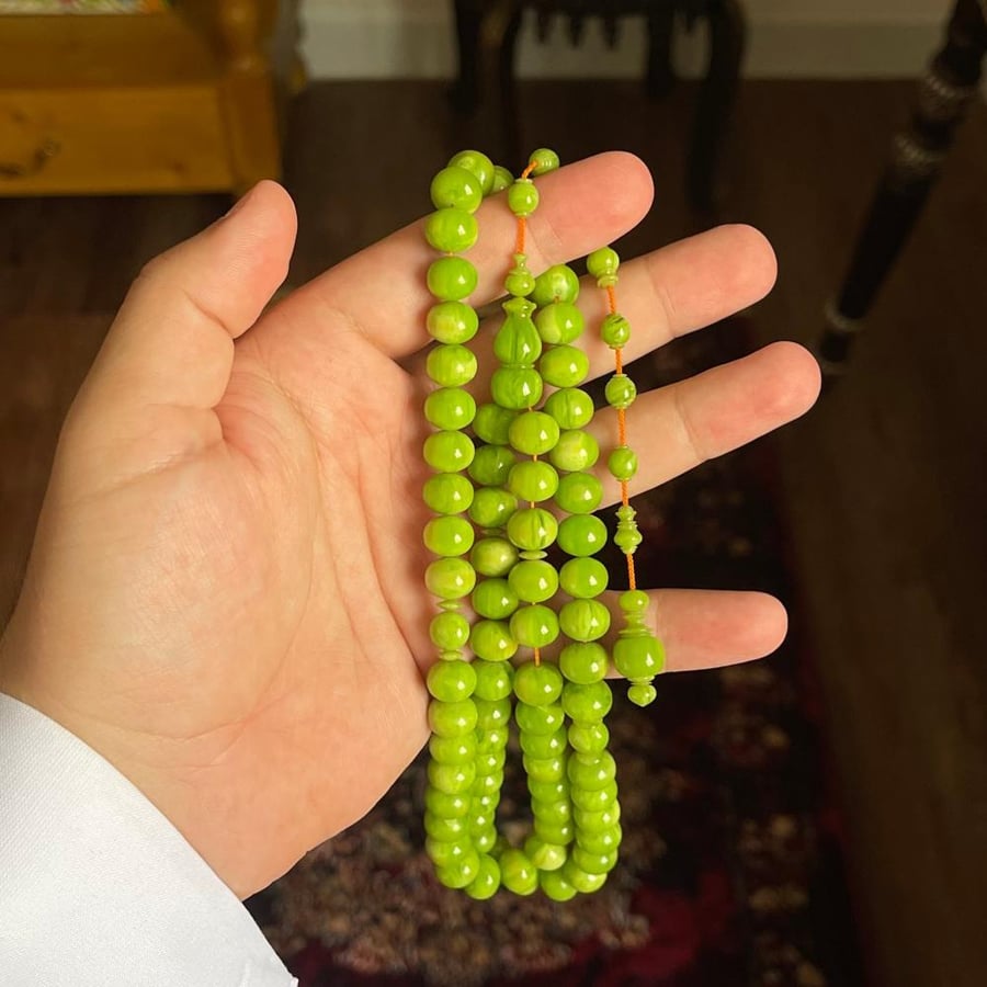 مسباح ذوري اخضر معرق