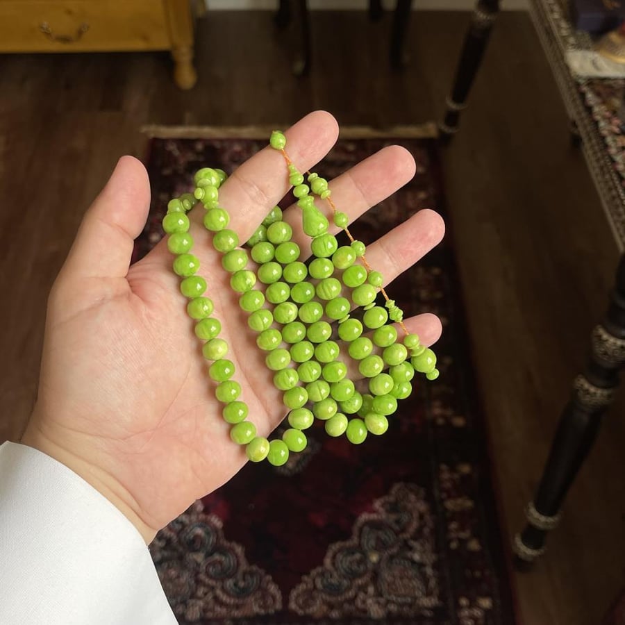 مسباح ذوري اخضر معرق