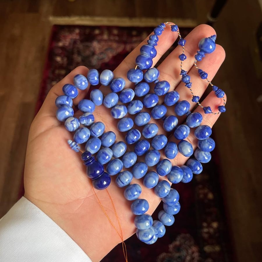 مسابح ازرق بتمويج صب جديد